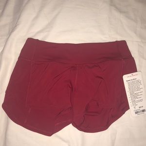 Lulu lemon speed up shorts